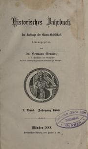 Tapa de Historisches Jahrbuch