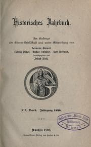 Tapa de Historisches Jahrbuch