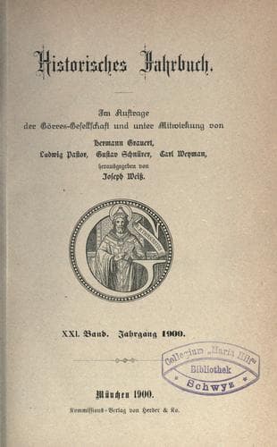Tapa de Historisches Jahrbuch