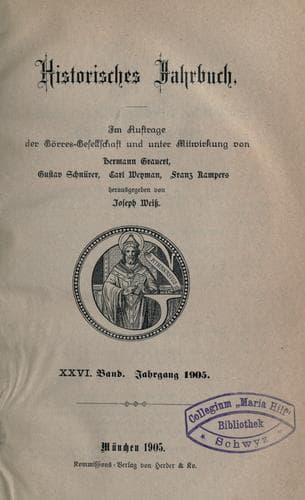 Tapa de Historisches Jahrbuch