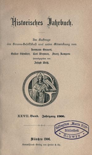 Tapa de Historisches Jahrbuch