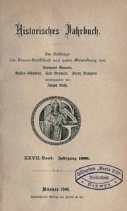 Tapa de Historisches Jahrbuch