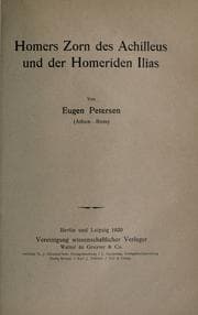 Tapa de Homers Zorn des Achilleus und der Homeriden Ilias