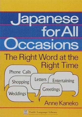 Tapa de Japanese for All Occasions