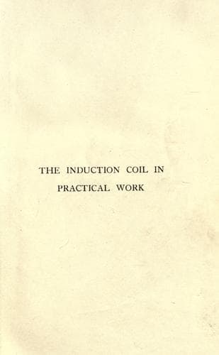 Tapa de The induction coil in practical work including Röntgen X rays