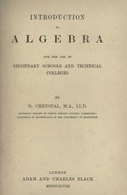 Tapa de Introduction to algebra