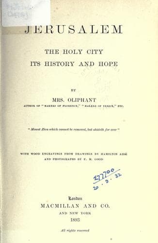 Tapa de Jerusalem, the holy city
