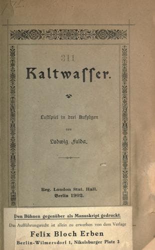 Tapa de Kaltwasser