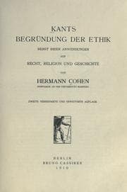Tapa de Kants Begründung der Ethik, nebst ihren Anwendungen auf Recht, Religion und Geschichte