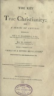 Tapa de The key to true Christianity