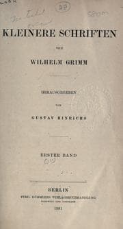 Tapa de Kleinere Schriften