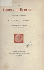 Tapa de La chioma di Berenice