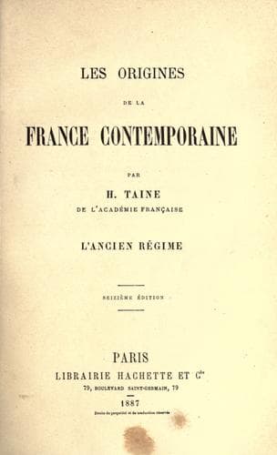 Tapa de L' ancien régime.