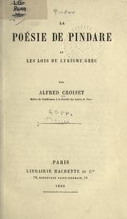 Tapa de La poésie de Pindare et les lois du lyrisme grec