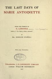 Tapa de The last days of Marie Antoinete