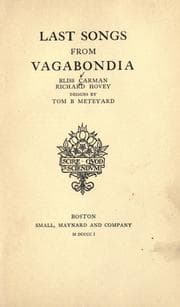Tapa de Last songs from Vagabondia