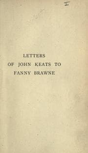Tapa de Letters of John Keats to Fanny Brawne
