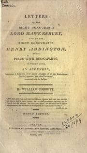 Tapa de Letters to the Right Honourable Lord Hawkesbury, and to the Right Honourable Henry Addington, on the peace with Buonaparté