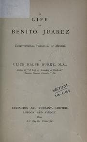 Tapa de A life of Benito Juarez