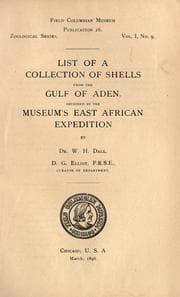 Tapa de List of a collection of shells from the Gulf of Aden