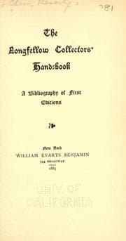 Tapa de The Longfellow collectors' handbook