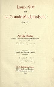 Tapa de Louis XIV and la Grande Mademoiselle, 1652-1693