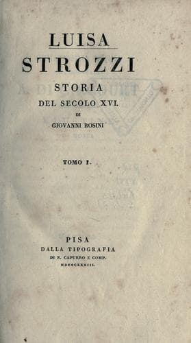 Tapa de Luisa Strozzi