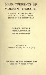 Tapa de Main currents of modern thought