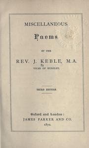 Tapa de Miscellaneous poems