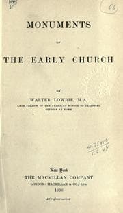 Tapa de Monuments of the early church