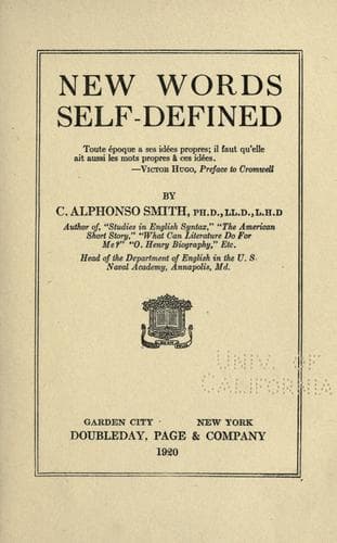 Tapa de New words self-defined.