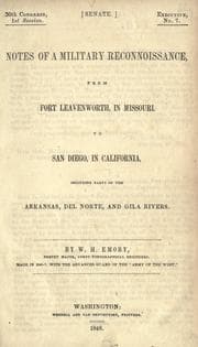 Tapa de Notes of a military reconnoissance