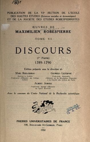 Tapa de Oeuvres complètes.