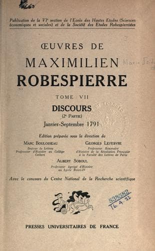Tapa de Oeuvres complètes.