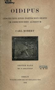 Tapa de Oidipus, Geschichte eines poetischen Stoffs im griechischen Altertum