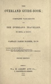 Tapa de The overland guide-book