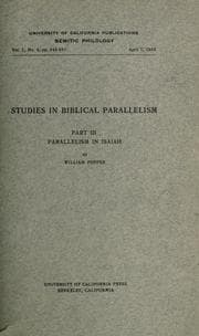 Tapa de Parallelism in Isaiah ..