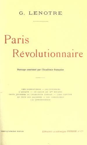 Tapa de Paris révolutionnaire.