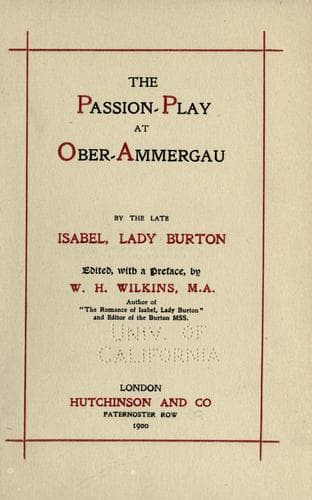 Tapa de The passion-play at Ober-Ammergau