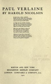 Tapa de Paul Verlaine