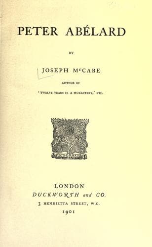 Tapa de Peter Abélard