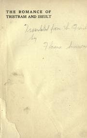Tapa de The romance of Tristam and Iseult