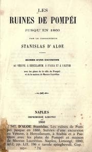 Tapa de Les ruines de Pompéi jusqu'en 1860