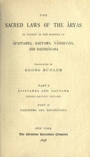 Tapa de The sacred laws of the Aryas