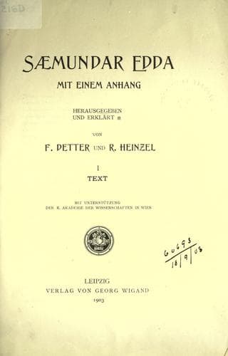 Tapa de Saemundar Edda