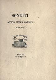 Tapa de Sanetti di Anton Maria Salvini finqui inediti