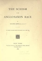 Tapa de Schism in the Anglo-Saxon race