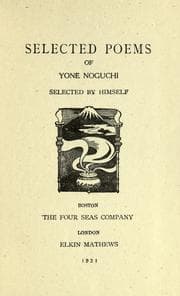 Tapa de Selected poems of Yone Noguchi