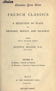 Tapa de A selection of plays by Regnard, Brueys and Palaprat