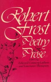 Tapa de Robert Frost Poetry and Prose